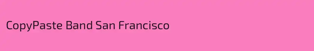 CopyPaste Band San Francisco